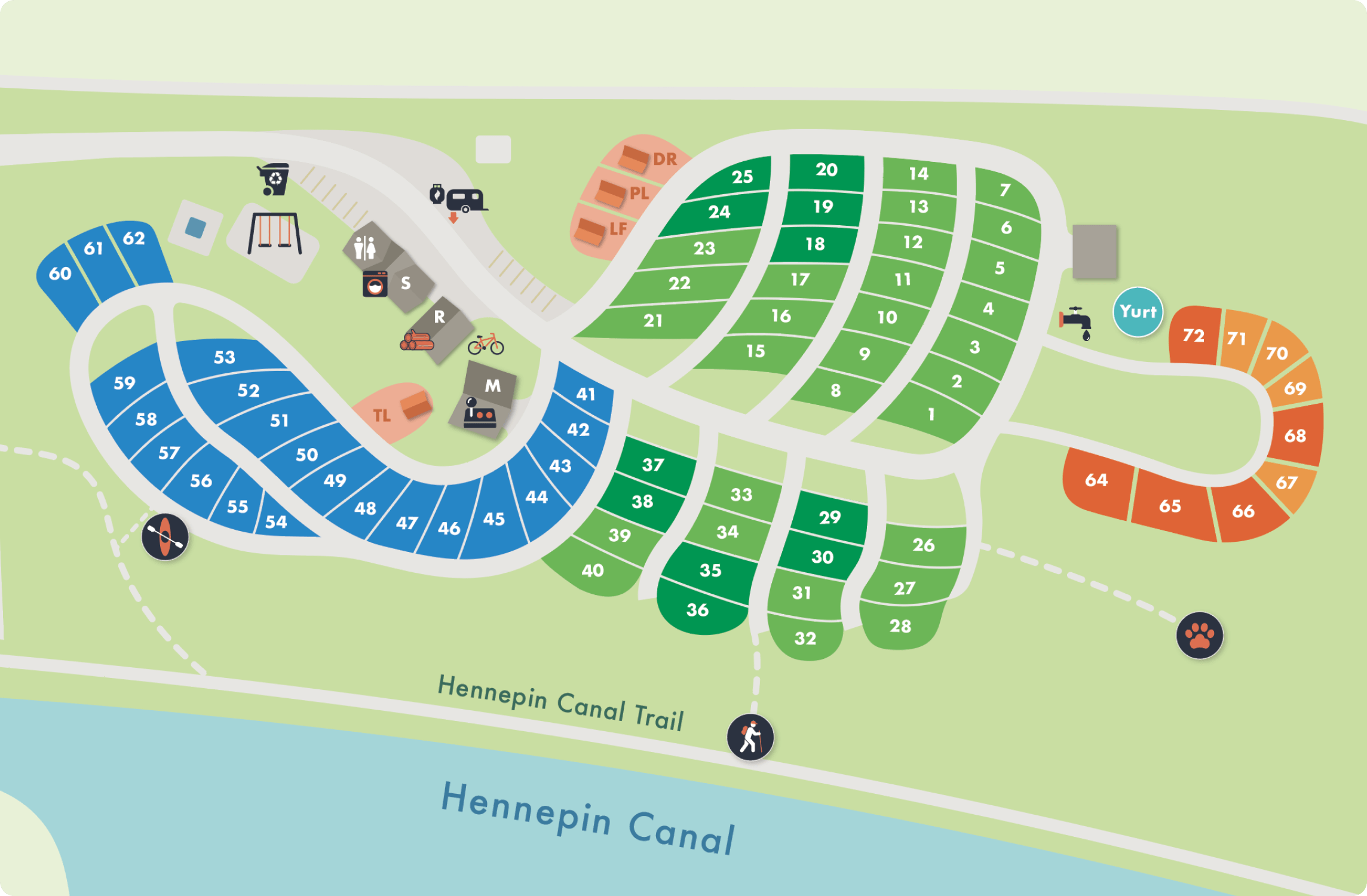 Geneseo Campground Map
